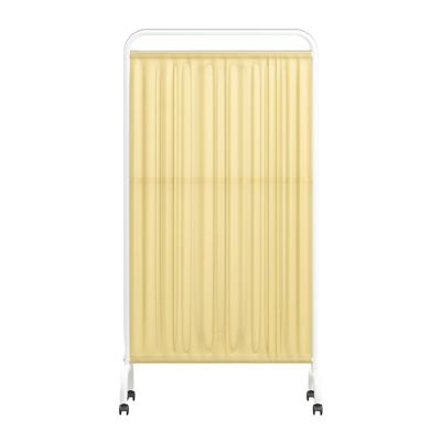 PSDLHMYQ Mobile Medical Privacy Screen, 6 ft Tall, Portable Room Divider on Wheels, Freestanding Partition for Ward/Beauty Salon/Health Facility (Color: Yellow, Size: 5 Panels)