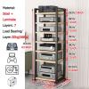 Freestanding Audio Stereo Rack, 5/6/7/8-Tier AV Media Stand with Casters, Black, 2.7 Tiers, 60 cm Wide view 3