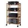 2/3/4/5-Tier Rack for Audio Components and Amplifiers, Modern Media Stand for Turntable, CD/DVD Player, Game Console, TV Box, Cable Box, or Wi-Fi Router view 1