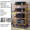 2/3/4/5-Tier Rack for Audio Components and Amplifiers, Modern Media Stand for Turntable, CD/DVD Player, Game Console, TV Box, Cable Box, or Wi-Fi Router view 2