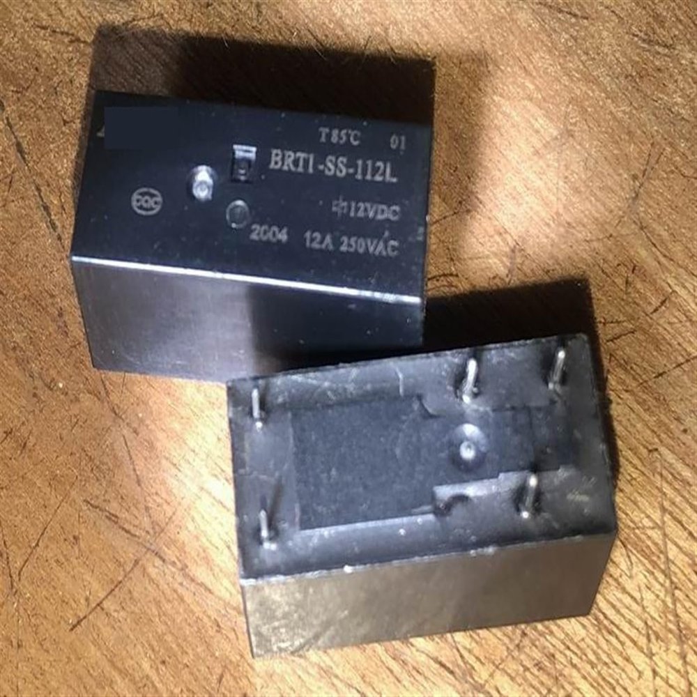 BRT1-SS-112L (115F-1C-5P-12V-12A) 5-Pin Relay, 1 pc.