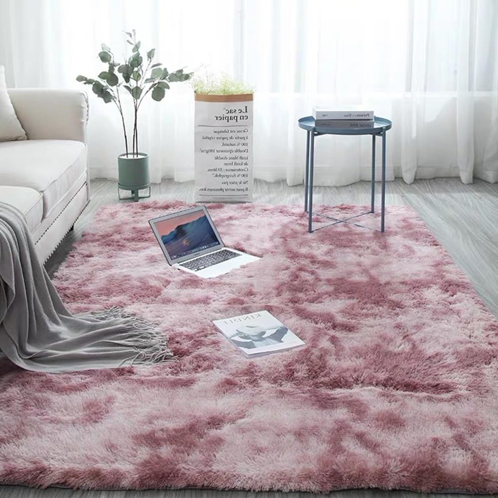 YSPZDQ Plush Shaggy Area Rug, Soft and Washable, Non-Slip, 100 x 200 cm