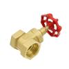 PHNOITPQ G 1/2", 3/4", 1", 1-1/2", 2" Female-Thread Brass Gate Valve DN15–DN50 with Steel Handwheel, Full Connection (DN15) view 4