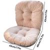 MSNCS Chair Cushion with Backrest, Non-Slip Ties, 1/2/4-Piece Set, Color 1, 1 pc view 4