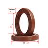 2 pcs. TG4 skeletal seal, Viton, 20 x 47 x 8 mm, 20 mm ID, 8 mm width view 2