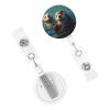 Sea Otters Retractable Badge Reel with Key Ring and Belt Clip view 3