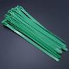 25-Piece Reusable Nylon Plastic Cable Ties, Self-Locking, Detachable, Green, 5 x 250 mm view 1