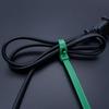 25-Piece Reusable Nylon Plastic Cable Ties, Self-Locking, Detachable, Green, 5 x 250 mm view 4