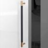 POVEFONK Kitchen Cabinet Handles, Knurled, Black, Champagne, Copper, 288 mm, 10-Pack view 3