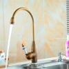AITEKODVG Professional Kitchen Sink Faucet, Antique Blue and White Porcelain, Vintage Style, Hot and Cold Water Mixer view 4