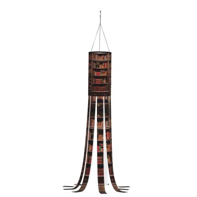 Halloween Library Bookshelf Windsock