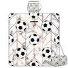 WowPrint Marble-Textured Football Picnic Blanket, 150 x 145 cm, Foldable Waterproof Outdoor Blanket view 1