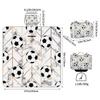 WowPrint Marble-Textured Football Picnic Blanket, 150 x 145 cm, Foldable Waterproof Outdoor Blanket view 2
