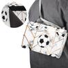 WowPrint Marble-Textured Football Picnic Blanket, 150 x 145 cm, Foldable Waterproof Outdoor Blanket view 3
