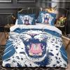 VFKLZCNYR 3-Piece Leopard Duvet Cover Set with Pillowcases, Hypoallergenic, Zipper Closure, Single 140 x 200 cm view 3