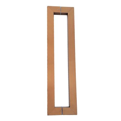 HASYUE Square Shower Door Handle, 304 Stainless Steel, 800 mm Spacing