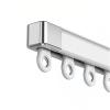 Aluminum Curtain Track, Single Track, White, 1.6 m view 1