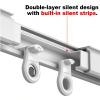 Aluminum Curtain Track, Single Track, White, 1.6 m view 4