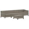 WEMYUFURN 5-Piece Gray PE Rattan Garden Lounge Set with Cushions view 4