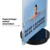ogoPLUS 2-Pack Acrylic DL Tabletop Sign Holders, Portrait, 360° Rotating view 4