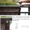 Balcony Privacy Screen, 4 m x 0.4 m, Opaque, White view 4