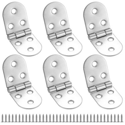 SZYILIDA 180° Hinges, 6-Pack, 80 x 30 mm, Stainless Steel