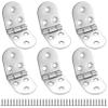 SZYILIDA 180° Hinges, 6-Pack, 80 x 30 mm, Stainless Steel view 1