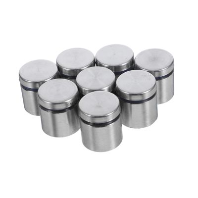 Veemoon Stainless Steel Standoff Screws, 8-Piece Set, Silver