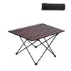 Lightweight Folding Camping Table with Steel Frame and Aluminum Alloy, 68 x 46 x 41 cm view 1
