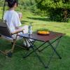 Lightweight Folding Camping Table with Steel Frame and Aluminum Alloy, 68 x 46 x 41 cm view 2