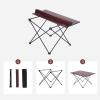 Lightweight Folding Camping Table with Steel Frame and Aluminum Alloy, 68 x 46 x 41 cm view 4