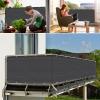 Balcony Privacy Screen 100 x 1,400 cm, Dark Gray, Windproof view 2