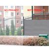 Balcony Privacy Screen 100 x 1,400 cm, Dark Gray, Windproof view 3
