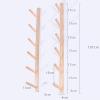 Miuxe Yoga Mat Holder, Vintage Wood Foam Roller Organizer, Wall-Mounted or Freestanding view 2