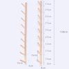 Miuxe Yoga Mat Holder, Vintage Wood Organizer, Wall-Mounted or Freestanding view 2