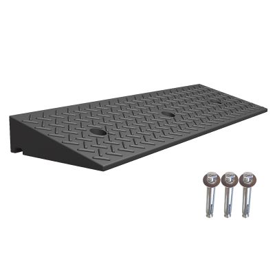 Rubber Curb Ramp, Portable Threshold Ramp for Doors, Steps and Driveways, 8 cm High