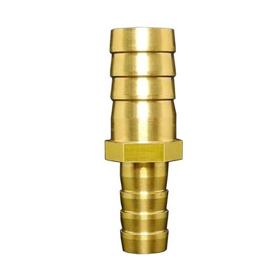 4/6/8/10/12/14/16/19 mm Straight Brass Hose Barb Reducer Adapter, 10 mm to 10 mm, 46 mm Length