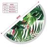 Tassel Christmas Tree Skirt with Tropical Leaves, 121.9 cm view 2
