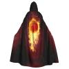 EdWal Basketball Print Halloween Wizard Witch Hooded Cloak for Adults, Cosplay Costume view 1