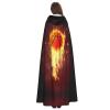 EdWal Basketball Print Halloween Wizard Witch Hooded Cloak for Adults, Cosplay Costume view 4