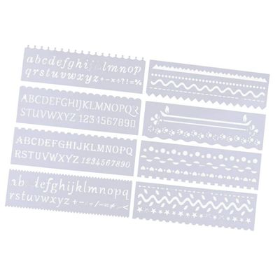 Bullet Journal Stencil Set, 8 Pieces