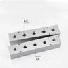 With Ball Valve 3/8" 1/2" Female 50 x 50 mm G1" Inlet, 2, 3, 4, 5, 6, 7, 8, 9, 10, or 12-Way Solid Aluminum Air Manifold Block Splitter, IDGTTLDF (2-Way, 4-Port) view 2