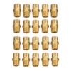 ANKROYU 20-Piece Brass Hex Nipple Set, 1/8" BSP Male Threads view 1