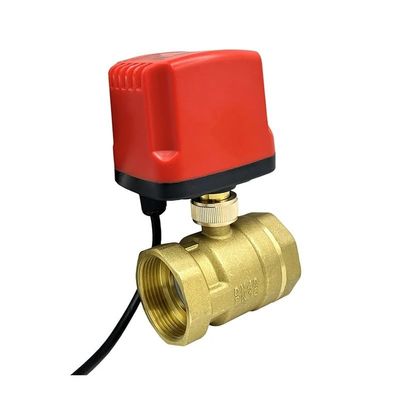 CZAOINCU Motorized Brass Ball Valve, DN15–DN40, IP65, High Torque, 3-Wire or 2-Wire, DN32, 220V_CR04
