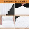 Mateju 4 ft Stretch Cocktail Table Cover, White view 2
