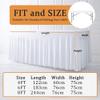 Mateju 4 ft Stretch Cocktail Table Cover, White view 3