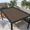 Sun Shade Sail with Ropes, 120 x 560 cm, Tear-Resistant, Weather-Resistant, Brown view 2