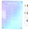 CAXUSD Erasable Magnetic Weekly Calendar Board for Refrigerator view 1