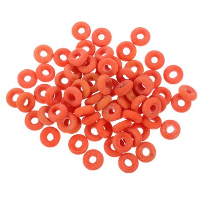 Supvox 300-Piece Rubber Rings for Pigs, Sheep, and Cattle, Elastic Tail Docking Rings for Veterinary Use, Orange