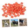 Supvox 300-Piece Rubber Rings for Pigs, Sheep, and Cattle, Elastic Tail Docking Rings for Veterinary Use, Orange view 2